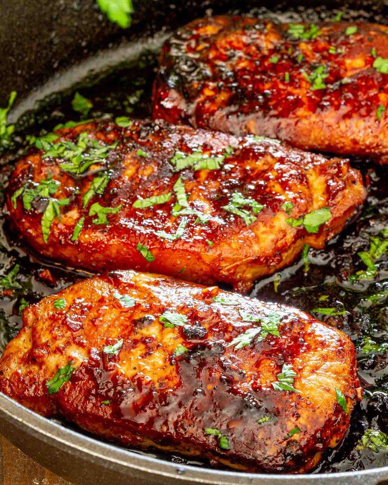 Korean-Inspired Gochujang Pork Chops