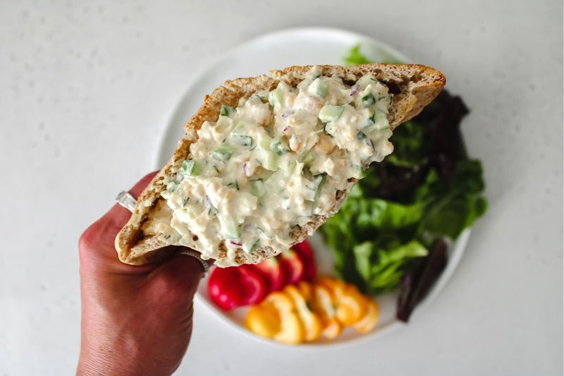 Chickpea Smash Pita Pockets