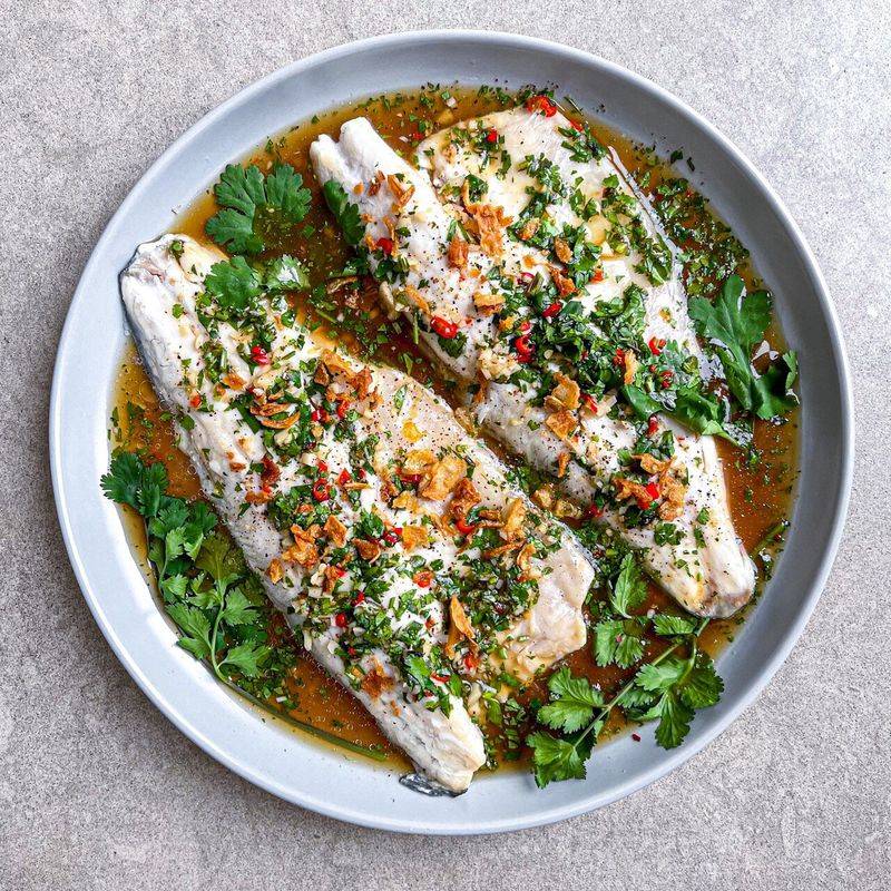 Steamed Fish with Lime and Chili (Pla Neung Manao)