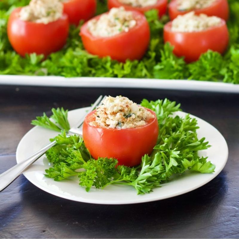 Tuna Salad-Stuffed Tomatoes