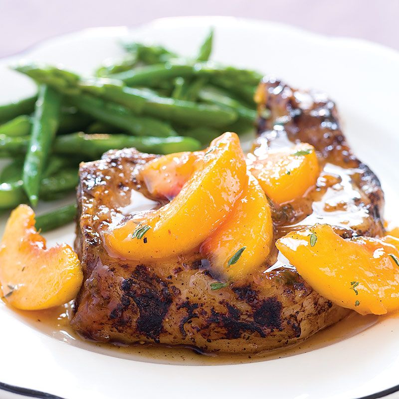 Peach-Glazed Pork Chops