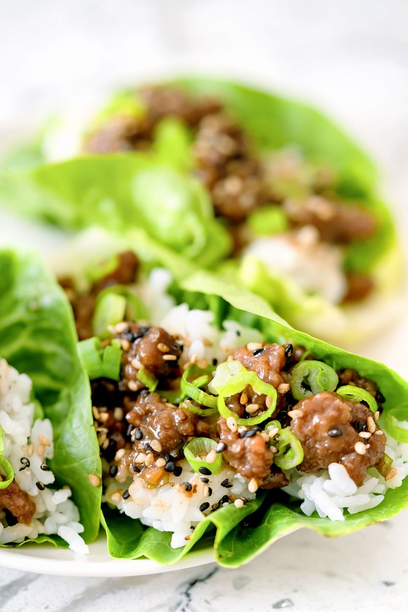 Korean Beef Lettuce Wraps