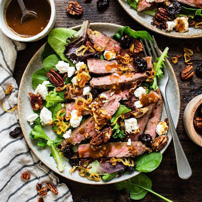 Steak and Spinach Super Salad