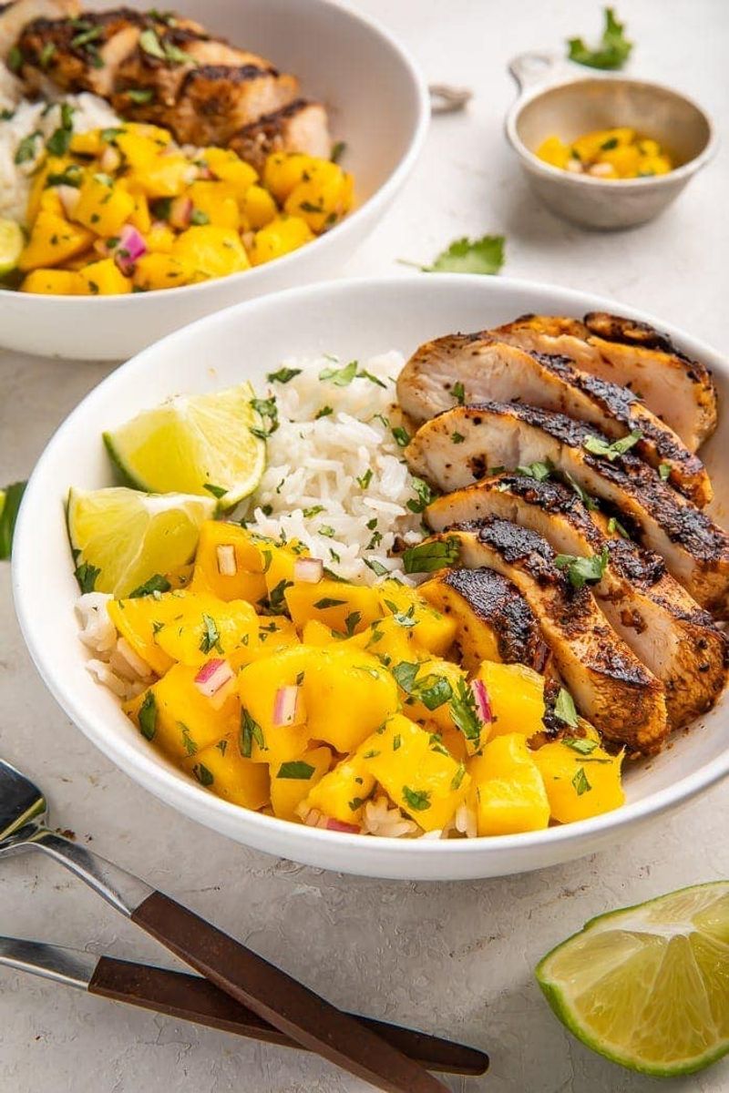 Jerk Chicken with Coconut Rice