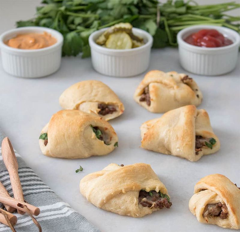 Cheeseburger Crescents