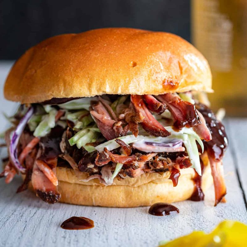 Pulled Pork Sandwiches with Slaw