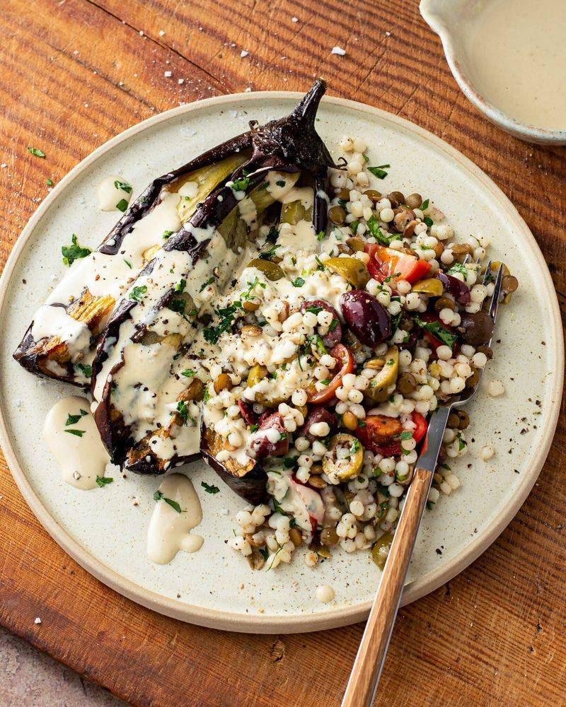 Lentil and Eggplant Warm Salad