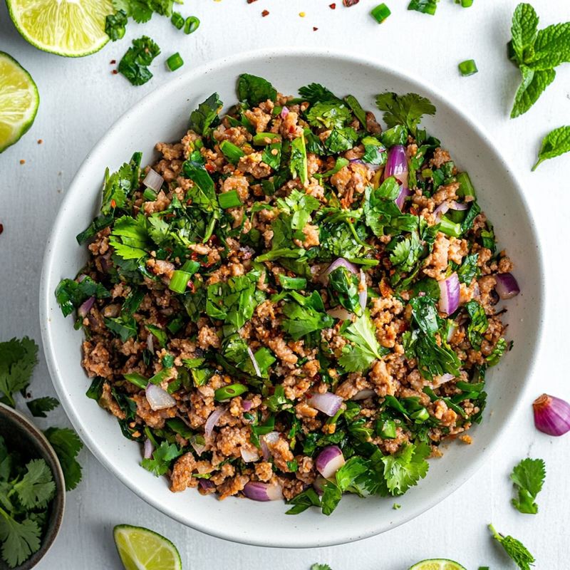 Larb (Thai Minced Meat Salad)