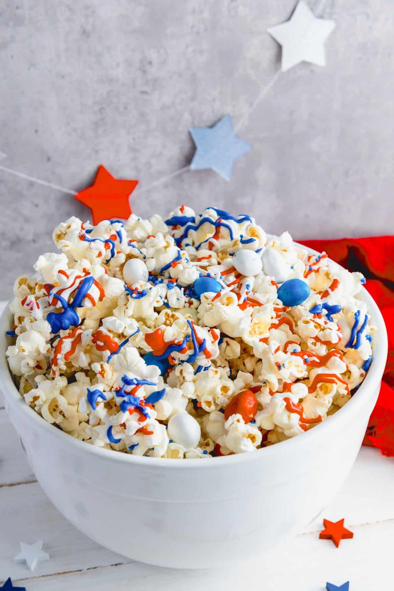 Red, White & Blue Popcorn Mix