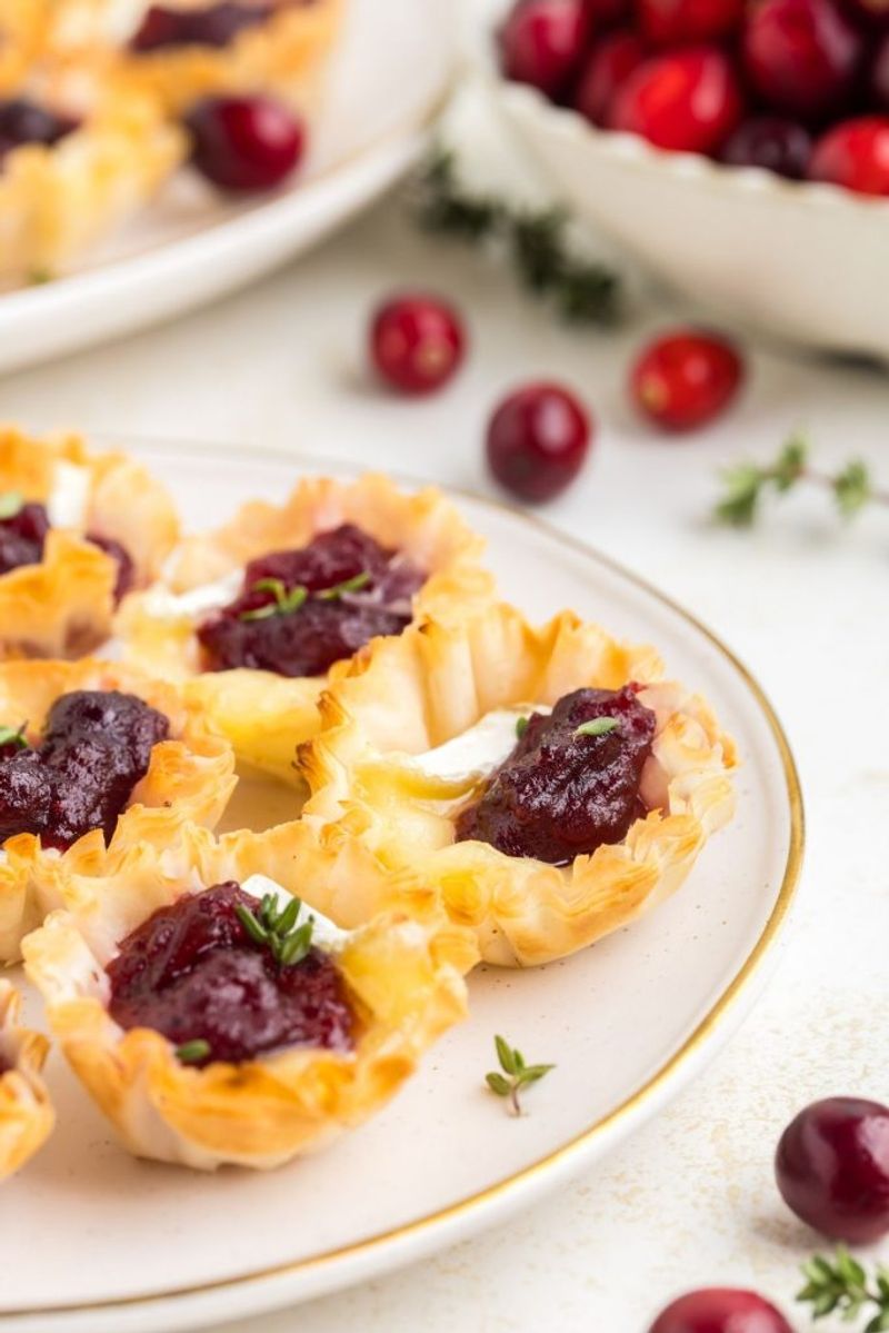 Cherry Berry Brie Bites