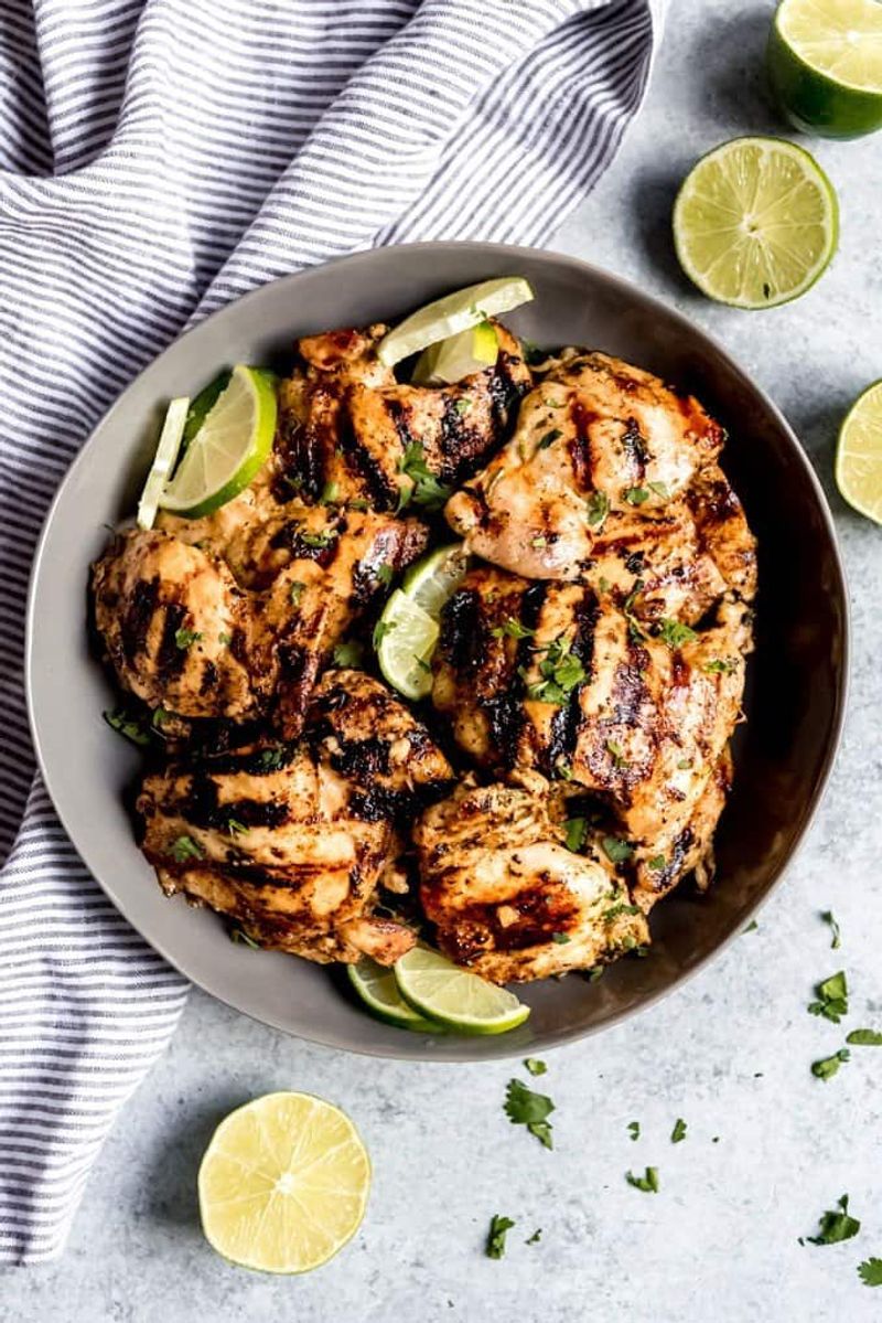 Cilantro Lime Grilled Chicken Thighs