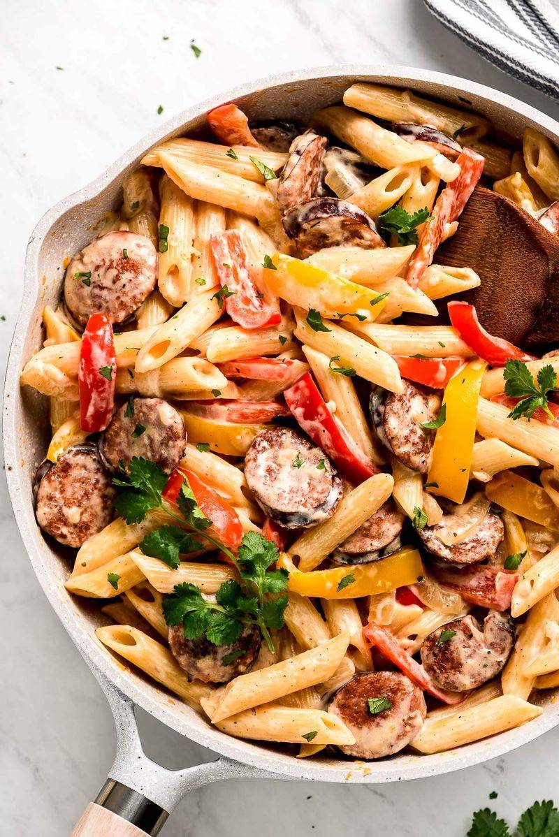 Creamy Cajun Pasta With Sausage