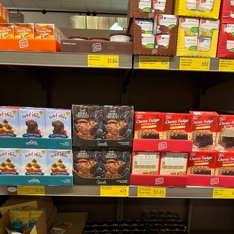 Baking mixes (brownie, cake, cornbread)