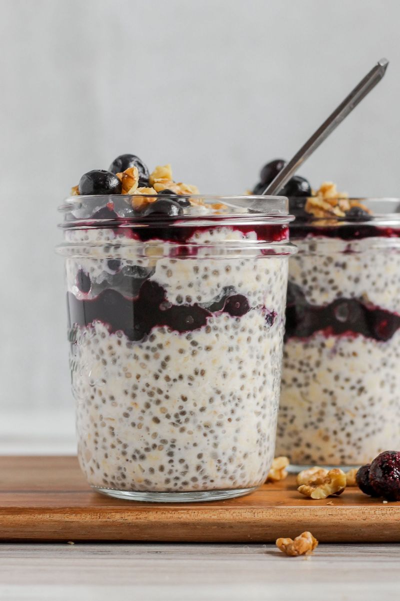 Blueberry Chia Overnight Oats