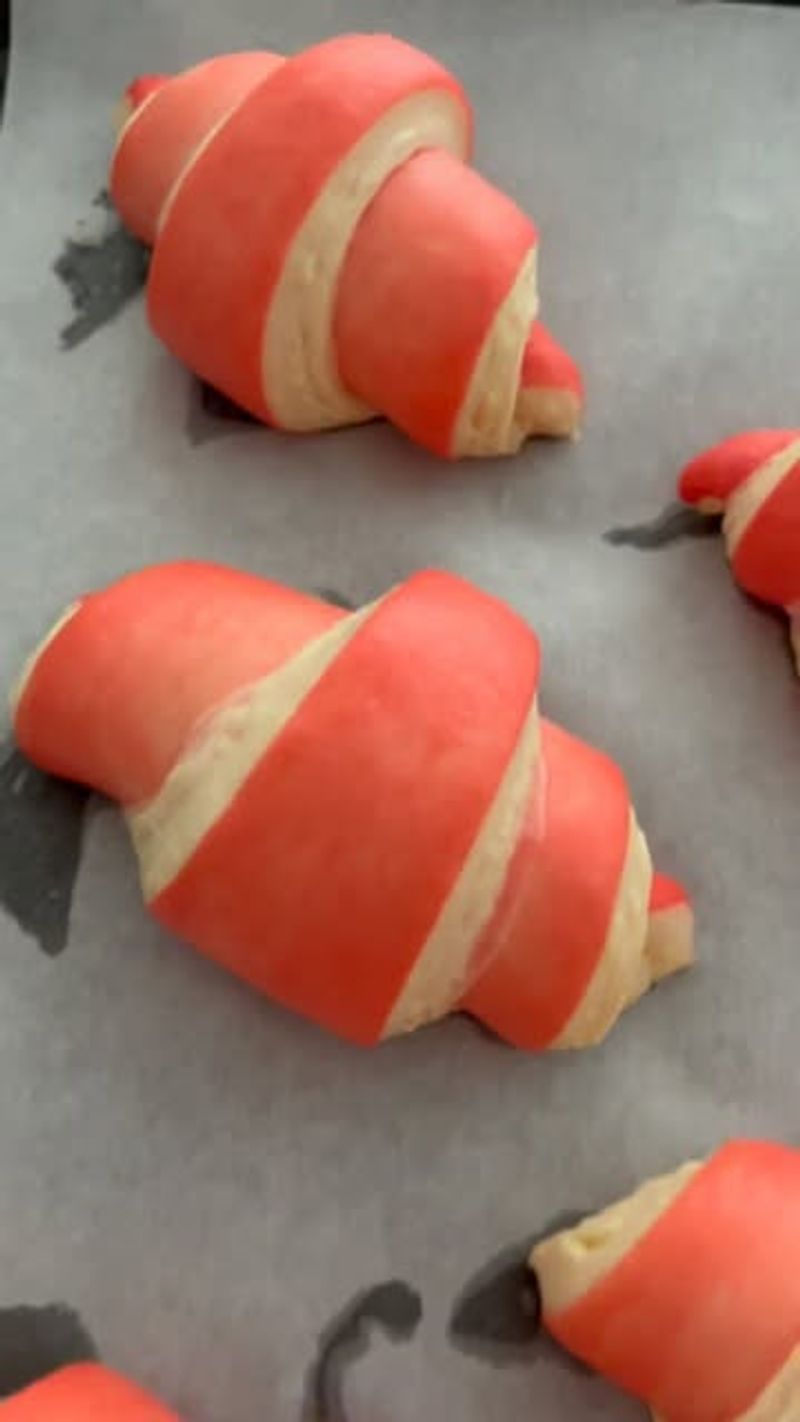 Colored Croissants