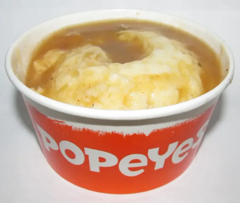 Popeyes Mashed Potatoes with Cajun Gravy