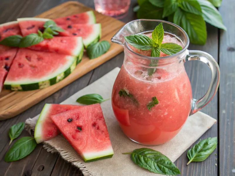 Watermelon and Basil Infusion