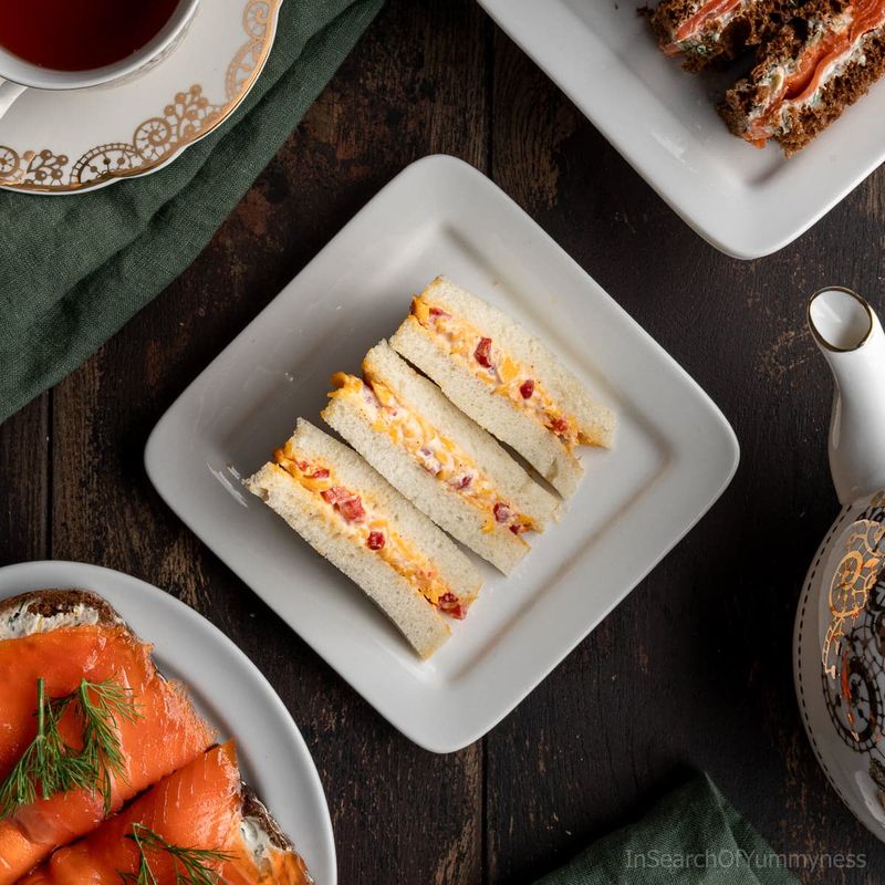 Pimiento Cheese Tea Sandwiches