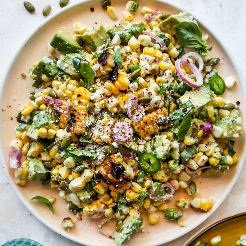 Corn, Avocado & Lime Salad