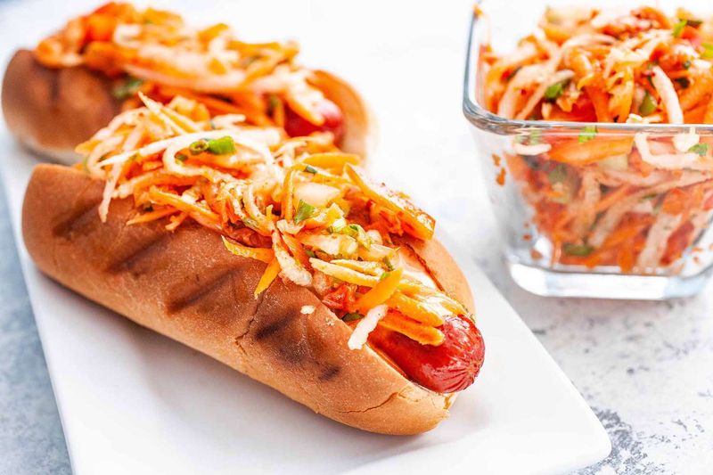Add a Thin Pickled Veggie Slaw
