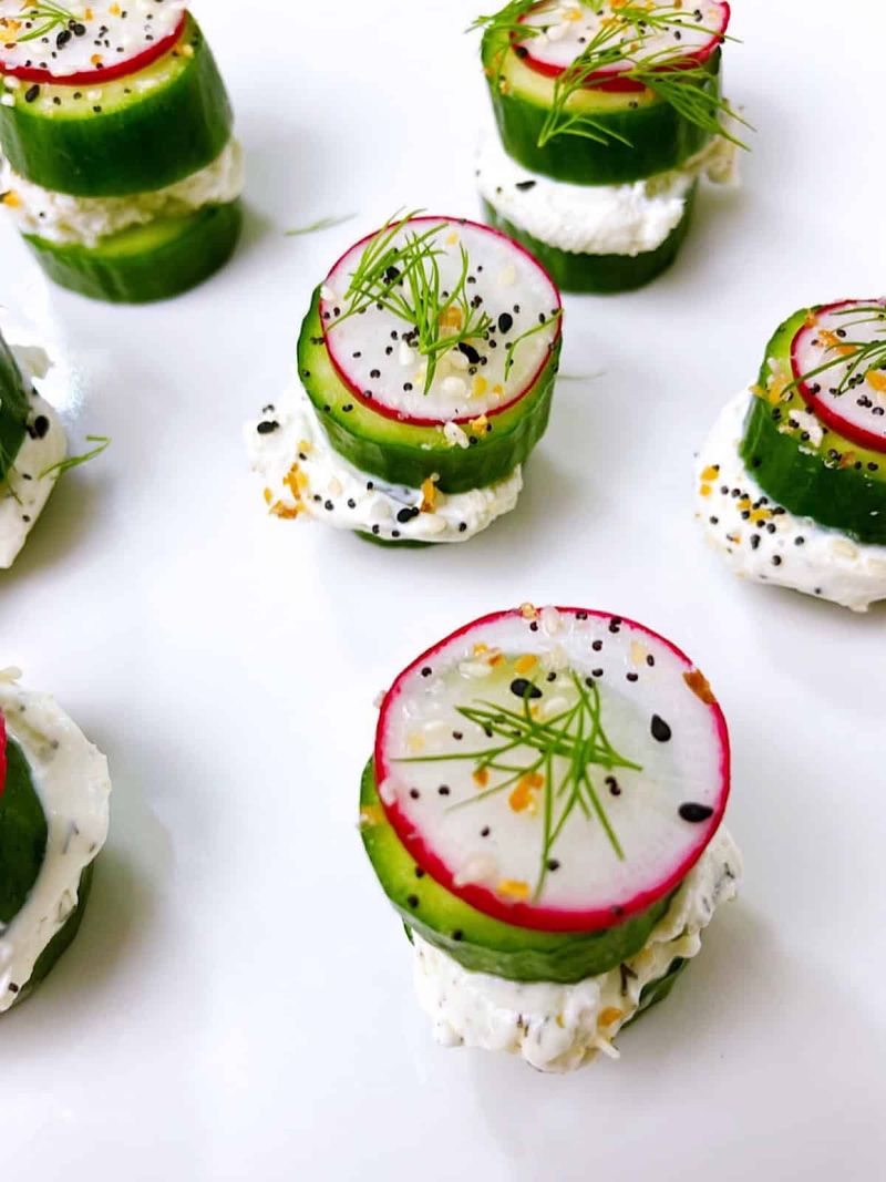 Cucumber and Cream Cheese Bites