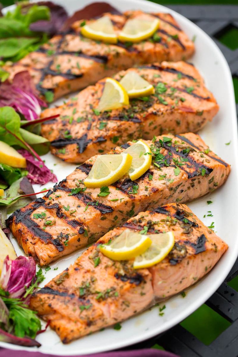 Grilled Salmon with Citrus Glaze