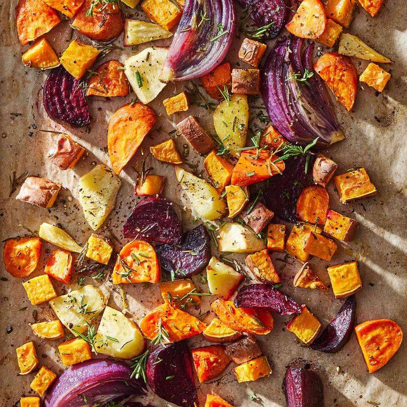 Roast veggies to bring out natural sweetness