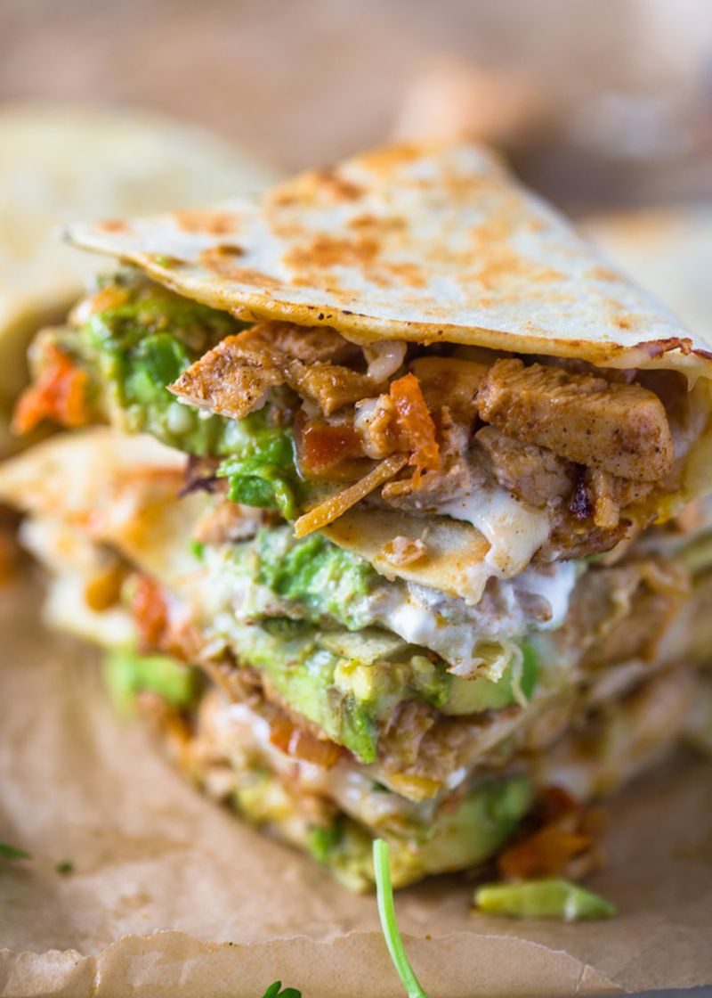 Chicken & Avocado Quesadillas