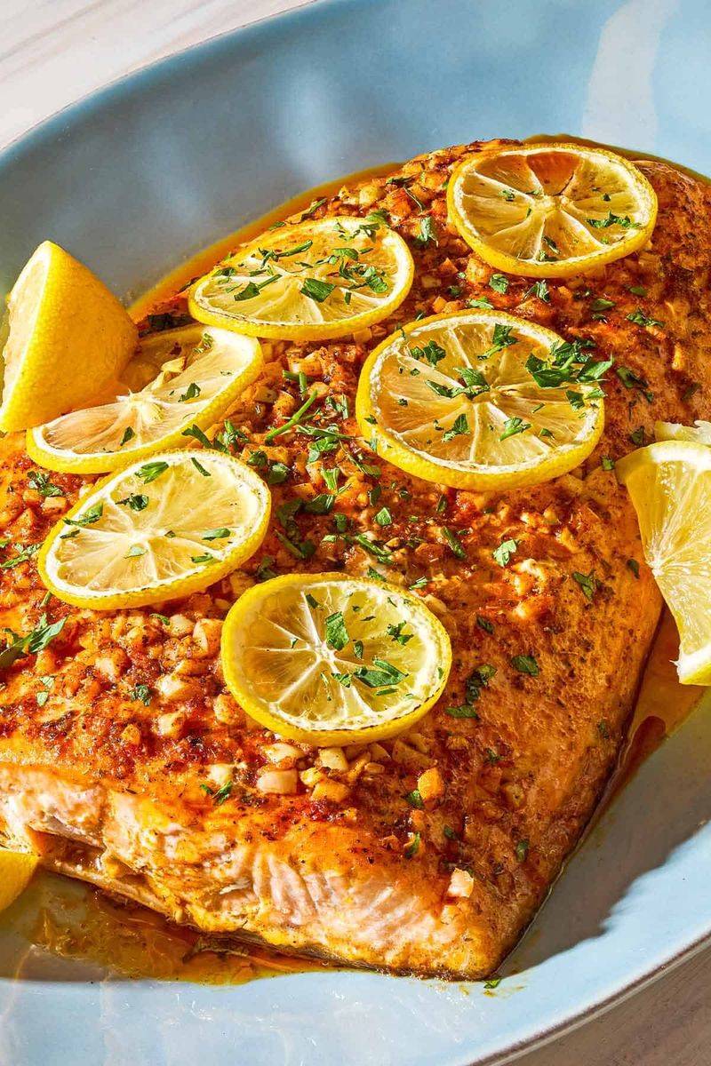 Baked Salmon with Lemon