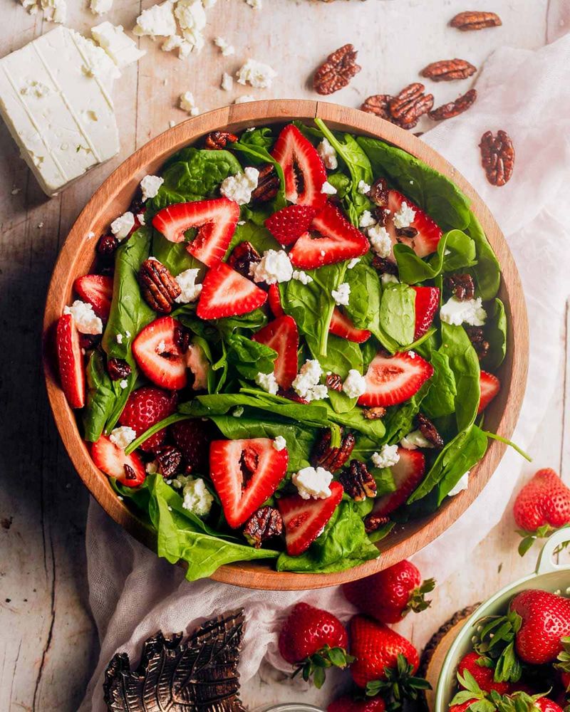 Strawberry Spinach Salad