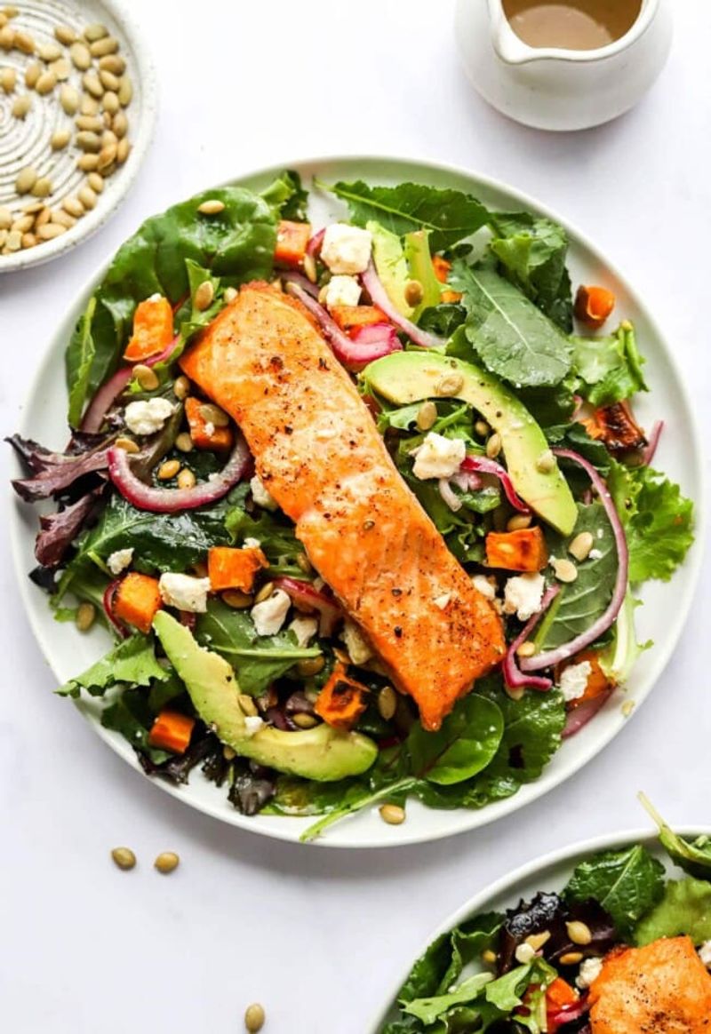 Salmon & Kale Superfood Salad