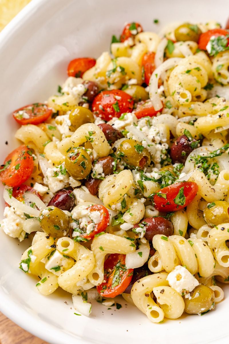 Olive Tapenade Pasta Salad