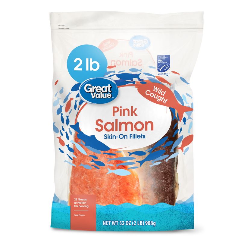 Frozen Salmon Portions (Wild-Caught, Skin-On)