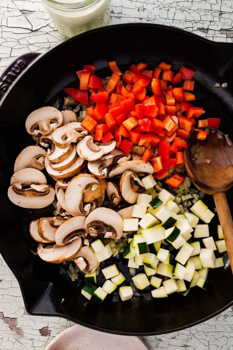Sauté Veggies Before Adding