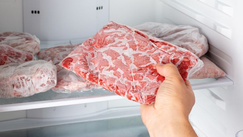 Rewrap meat from store packaging