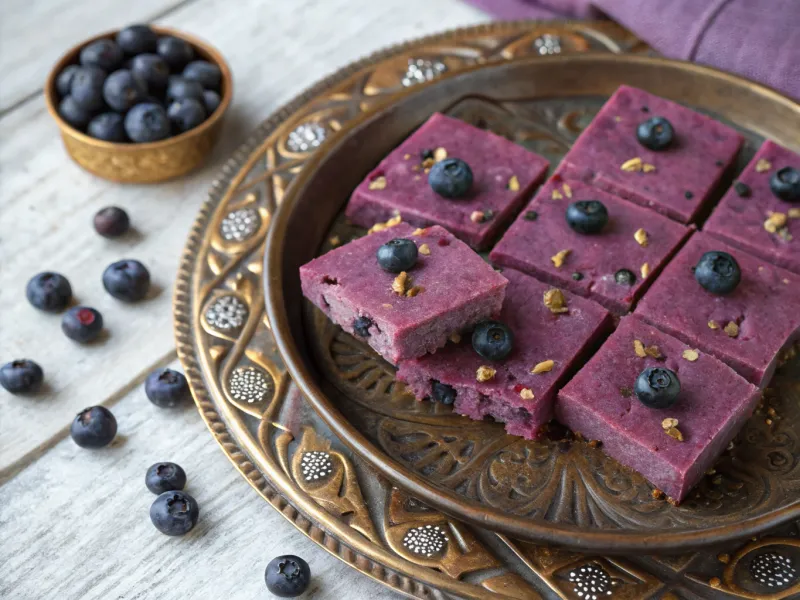 Blueberry Burfi