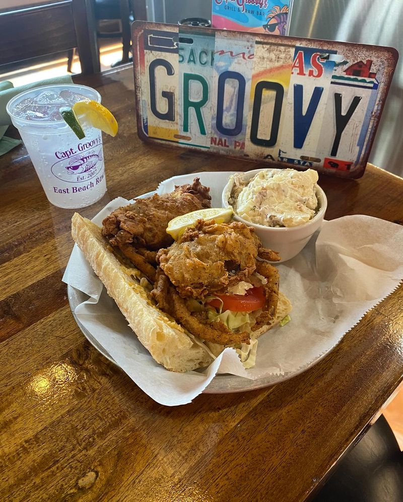 Virginia: Captain Groovy’s (Norfolk) – Fried Flounder Sandwich