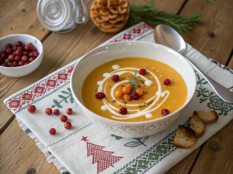 Cloudberry Soup in Finland