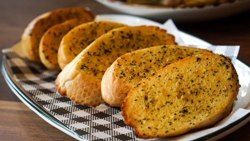 Frozen garlic bread