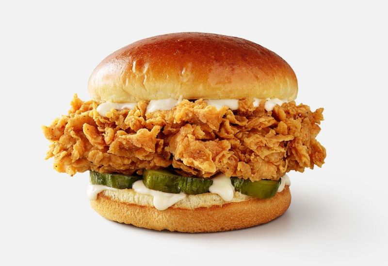 KFC Chicken Sandwich (Spicy with Extra Mayo)