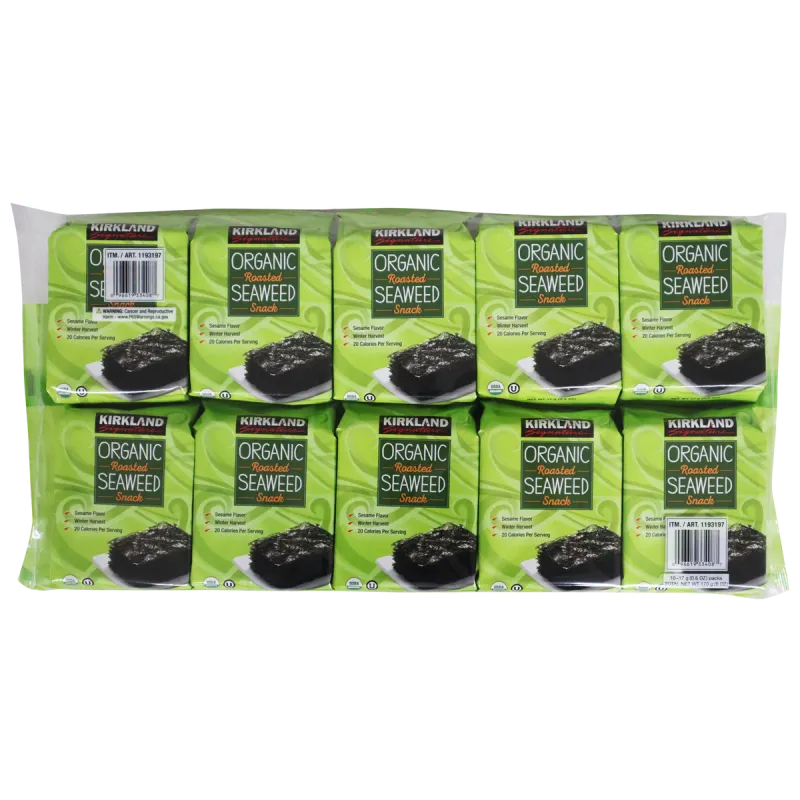 Kirkland Organic Roasted Seaweed Snacks