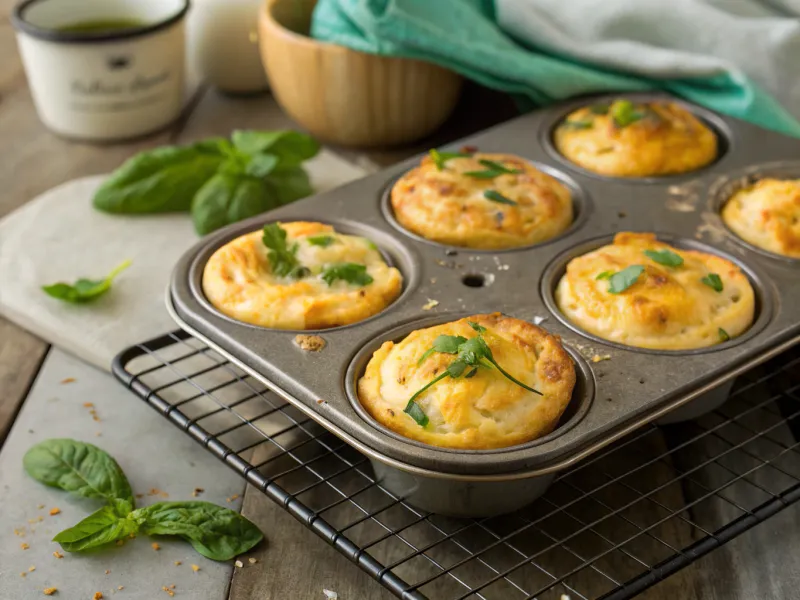 Egg Muffins with Cheese and Herbs