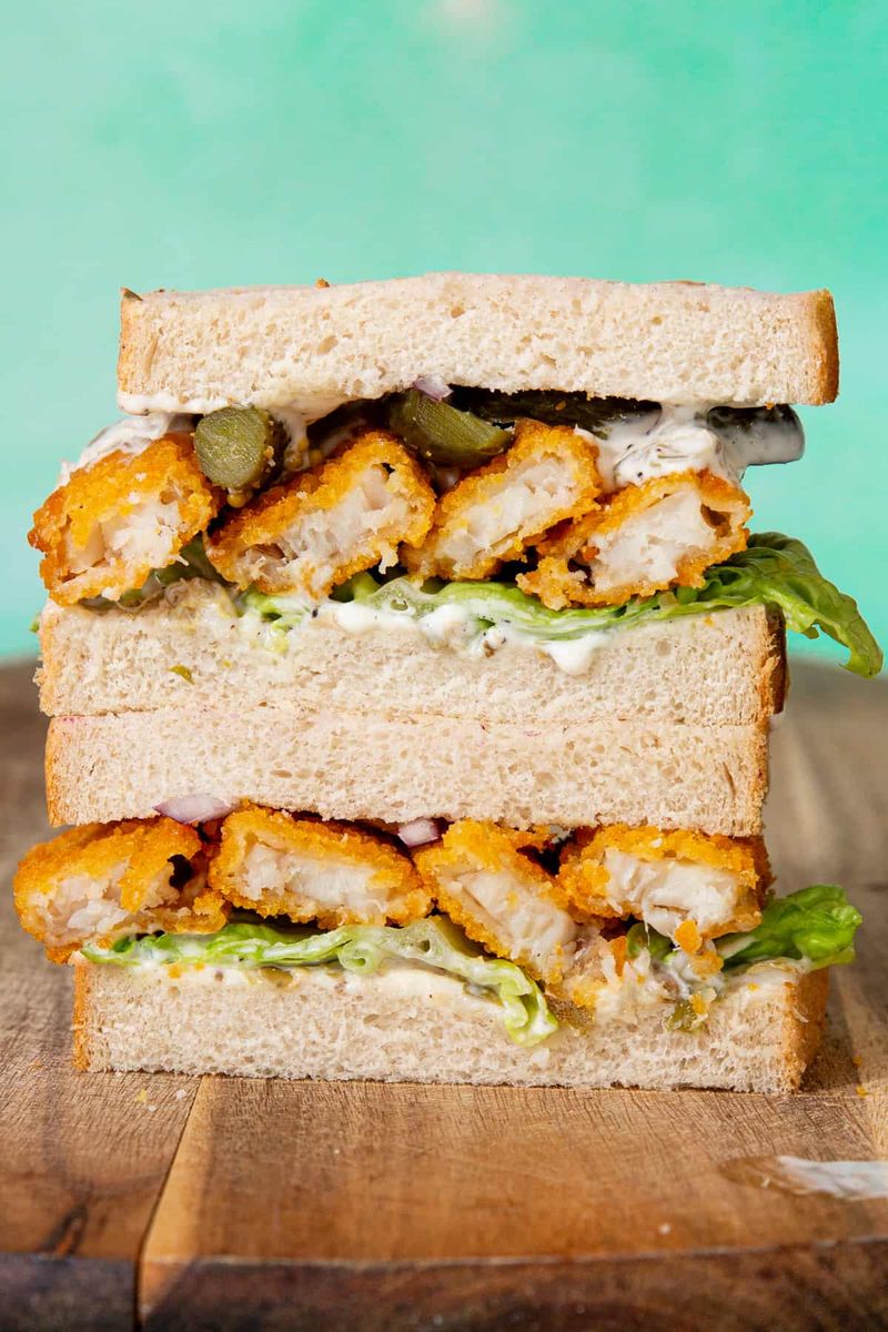 Build a Fish Stick Breakfast Sandwich