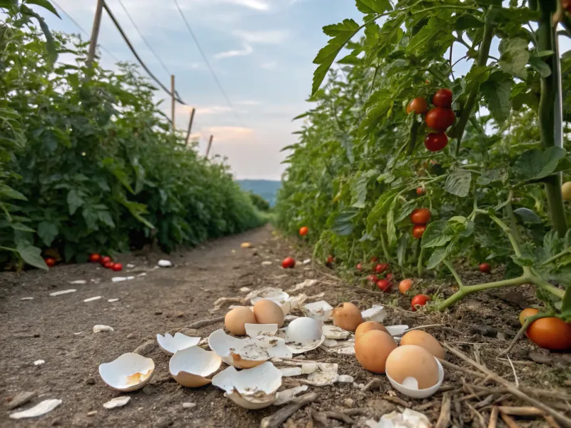 Crush Shells for Garden Calcium