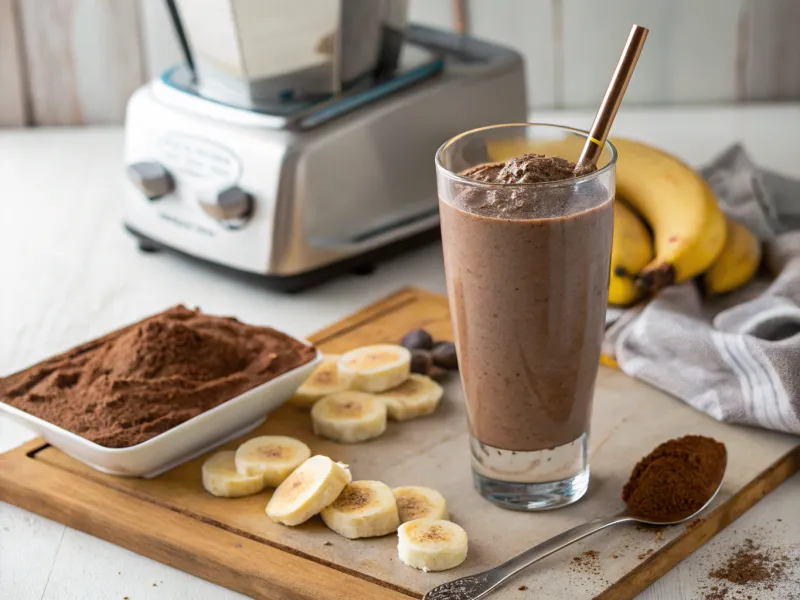 Frozen Banana Chocolate Smoothie