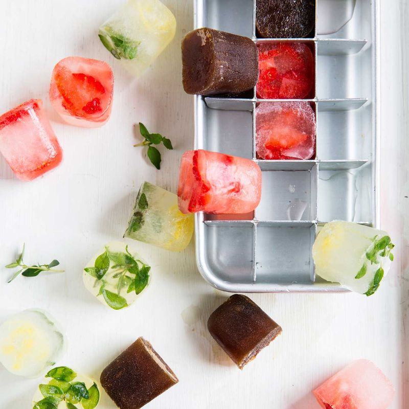 Frozen Berry Ice Cubes