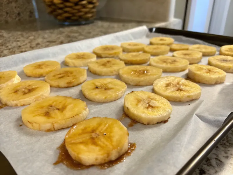 Banana Chips in the Oven