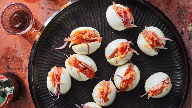 Hard-Boiled Pasta Eggs