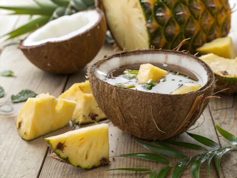 Pineapple Coconut Water for Beach Climates