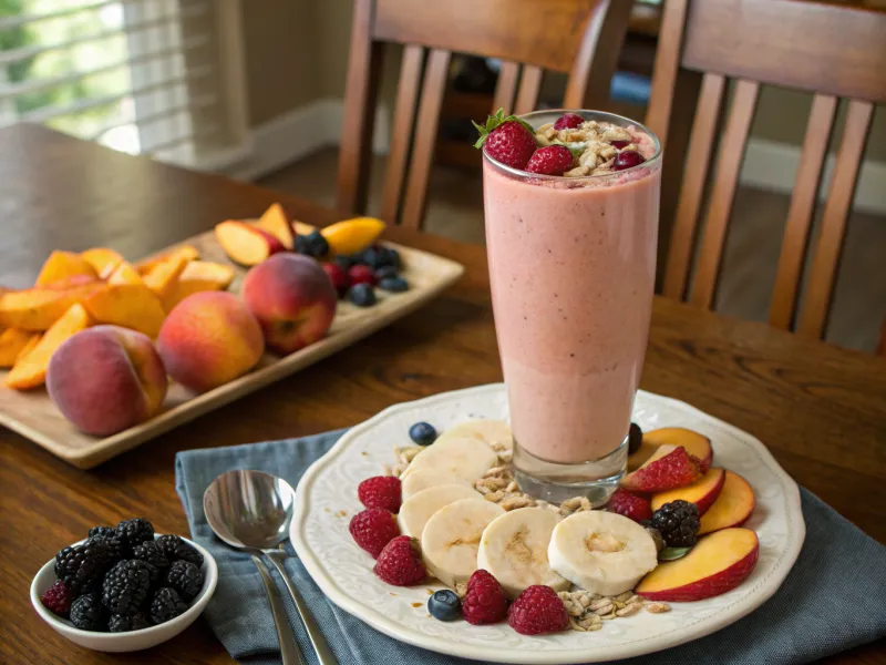 Peach Berry Smoothie